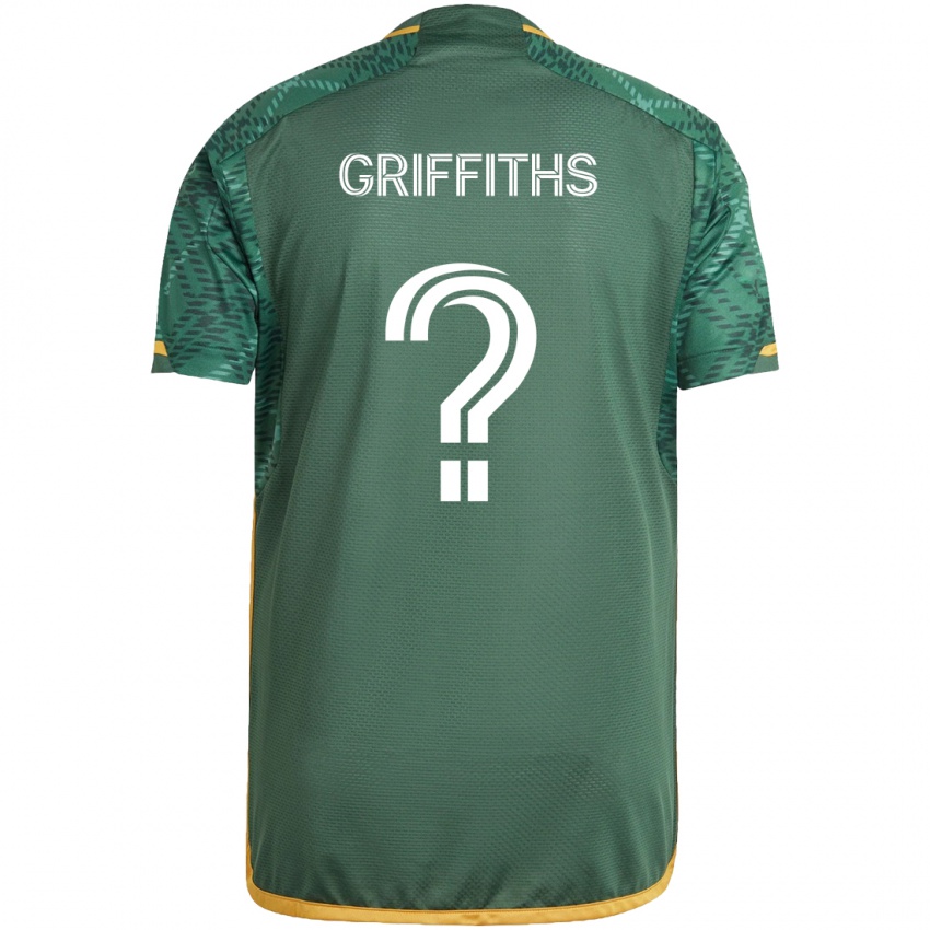 Niño Camiseta Reo Griffiths #0 Verde Naranja 1ª Equipación 2024/25 La Camisa Argentina