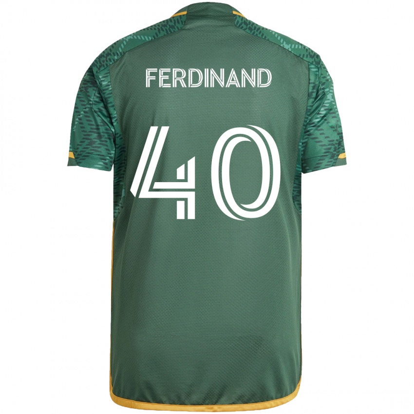 Niño Camiseta Keesean Ferdinand #40 Verde Naranja 1ª Equipación 2024/25 La Camisa Argentina