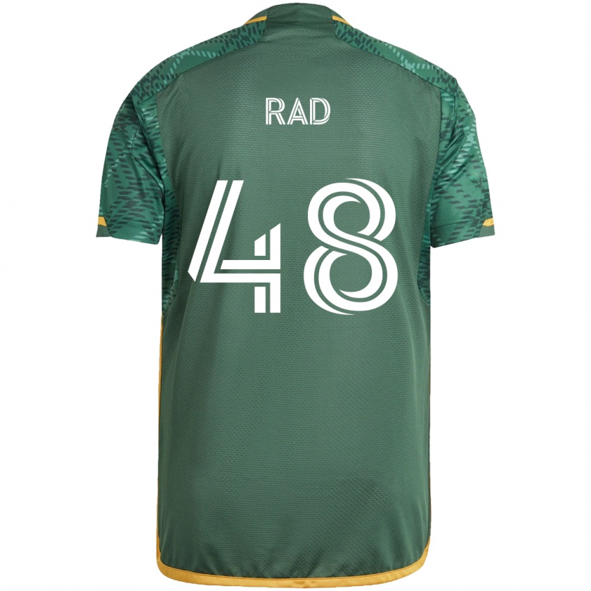 Niño Camiseta Kaveh Rad #48 Verde Naranja 1ª Equipación 2024/25 La Camisa Argentina