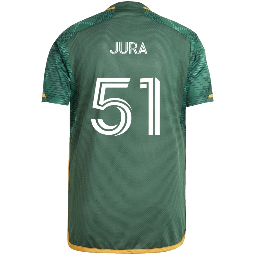 Niño Camiseta Sawyer Jura #51 Verde Naranja 1ª Equipación 2024/25 La Camisa Argentina