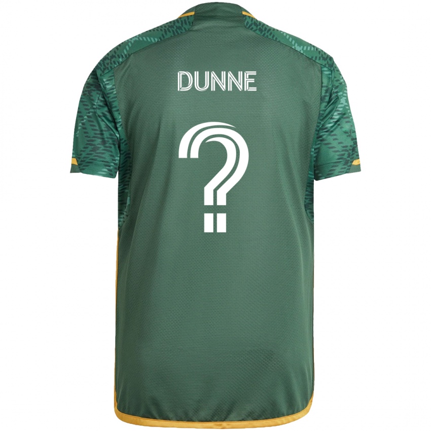 Niño Camiseta Michael Dunne #0 Verde Naranja 1ª Equipación 2024/25 La Camisa Argentina