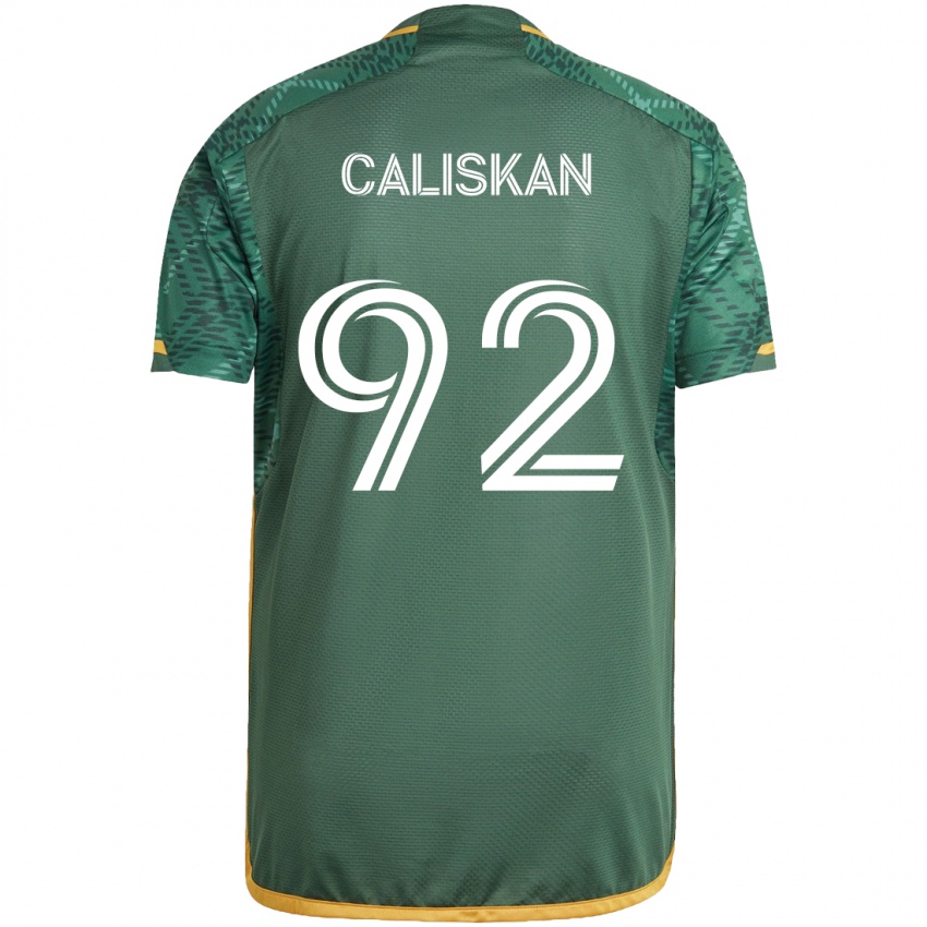 Niño Camiseta Noel Caliskan #92 Verde Naranja 1ª Equipación 2024/25 La Camisa Argentina