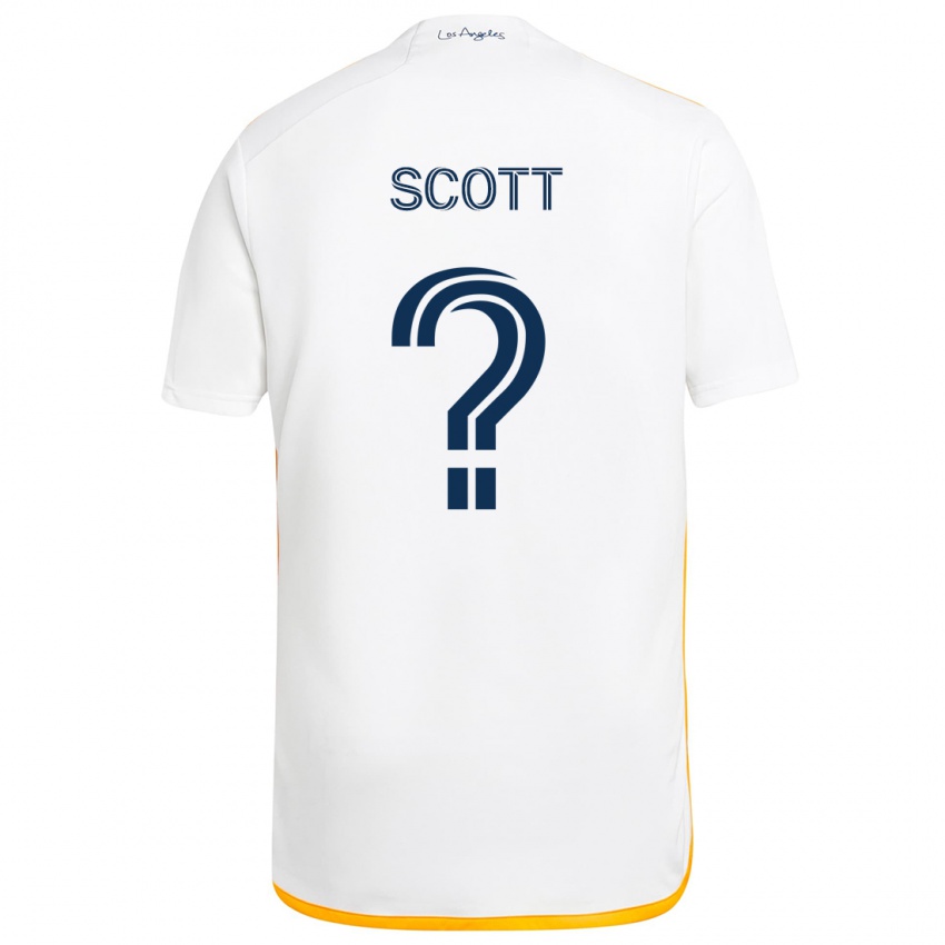 Niño Camiseta Brady Scott #0 Blanco Amarillo 1ª Equipación 2024/25 La Camisa Argentina