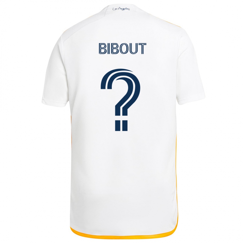 Niño Camiseta Aaron Bibout #0 Blanco Amarillo 1ª Equipación 2024/25 La Camisa Argentina