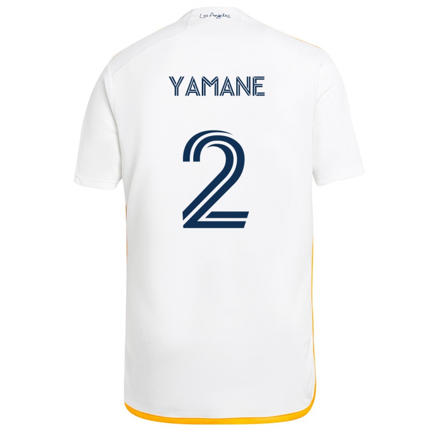 Niño Camiseta Miki Yamane #2 Blanco Amarillo 1ª Equipación 2024/25 La Camisa Argentina