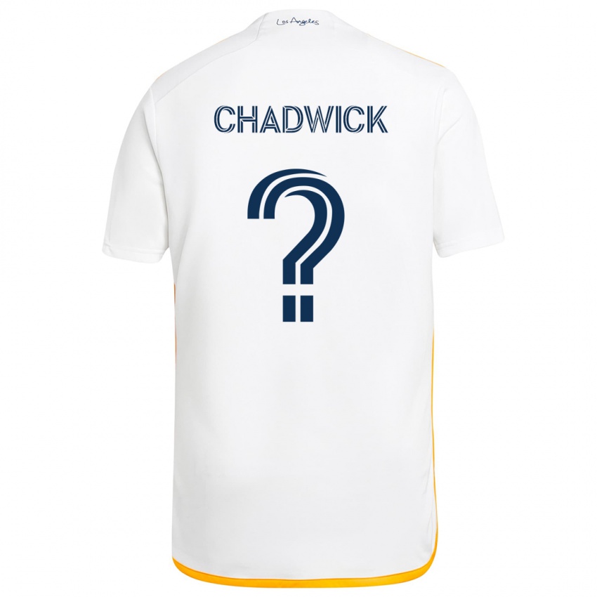 Niño Camiseta Edward Chadwick #0 Blanco Amarillo 1ª Equipación 2024/25 La Camisa Argentina