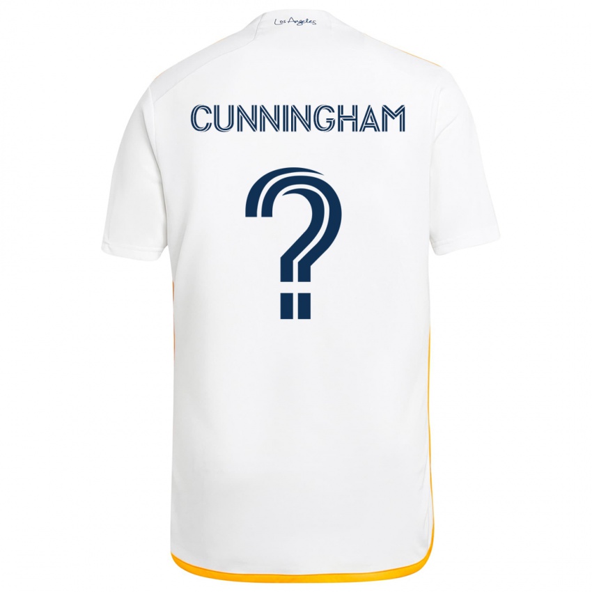 Niño Camiseta Joaquin Cunningham #0 Blanco Amarillo 1ª Equipación 2024/25 La Camisa Argentina