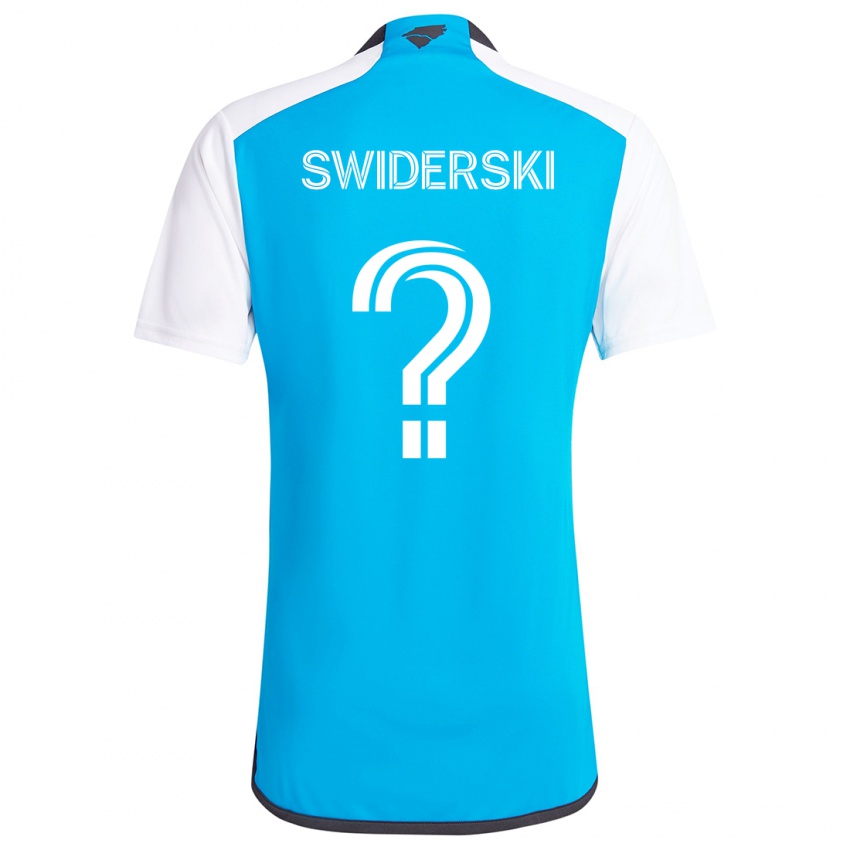 Niño Camiseta Karol Swiderski #0 Azul Blanco 1ª Equipación 2024/25 La Camisa Argentina