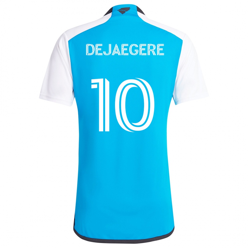 Niño Camiseta Brecht Dejaegere #10 Azul Blanco 1ª Equipación 2024/25 La Camisa Argentina