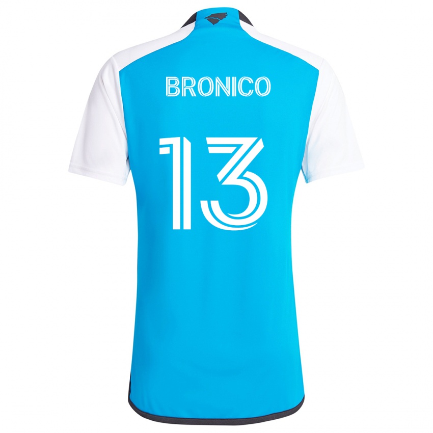 Niño Camiseta Brandt Bronico #13 Azul Blanco 1ª Equipación 2024/25 La Camisa Argentina