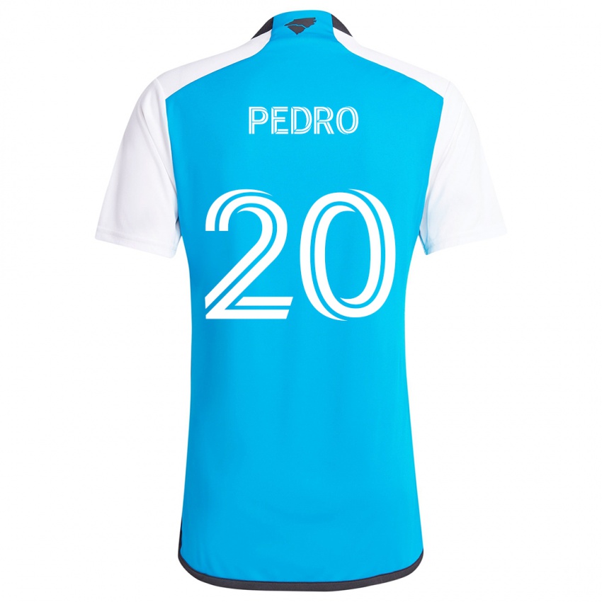 Niño Camiseta João Pedro #20 Azul Blanco 1ª Equipación 2024/25 La Camisa Argentina