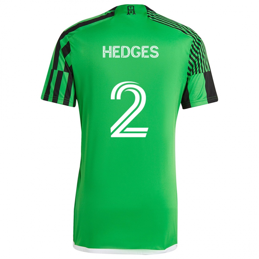 Niño Camiseta Matt Hedges #2 Verde Negro 1ª Equipación 2024/25 La Camisa Argentina