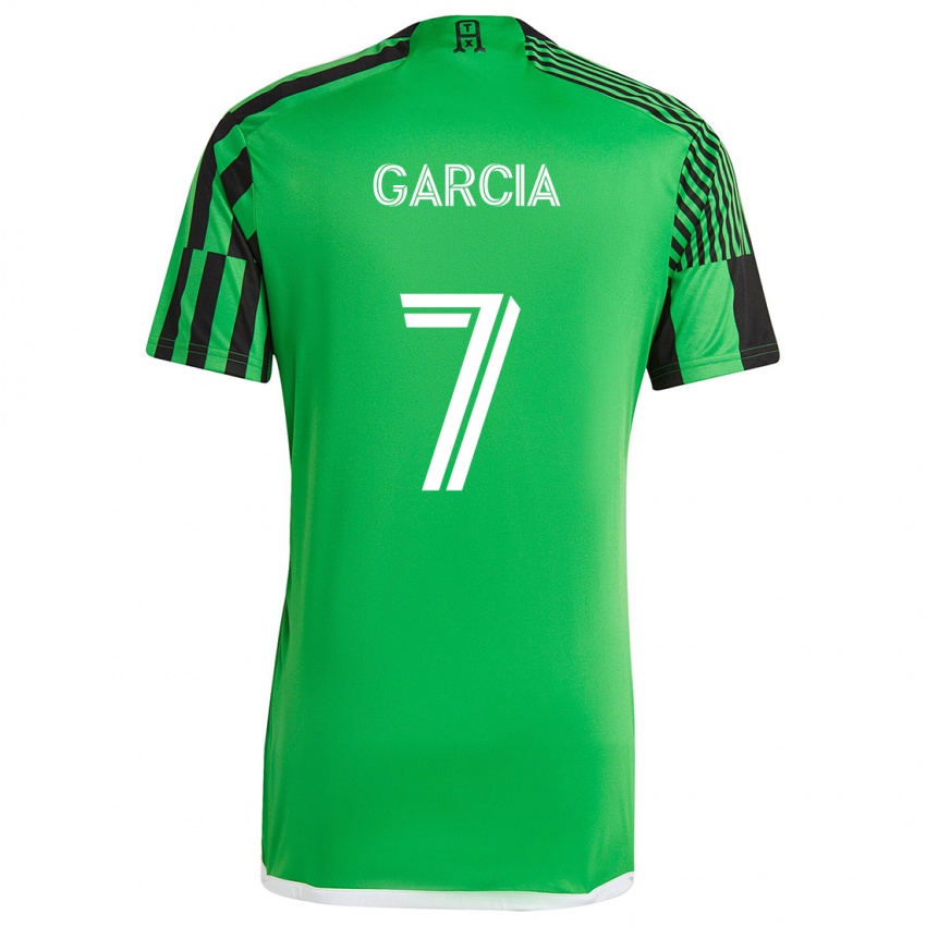 Niño Camiseta Anthony García #7 Verde Negro 1ª Equipación 2024/25 La Camisa Argentina