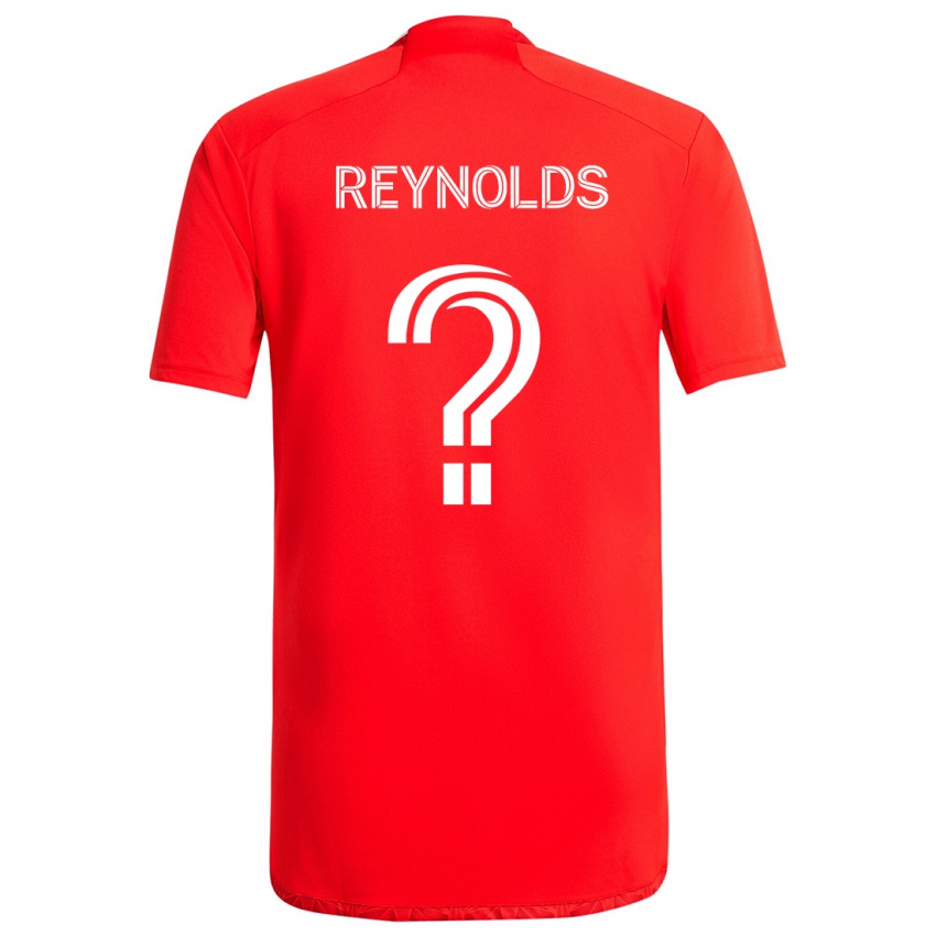 Niño Camiseta Justin Reynolds #0 Rojo Blanco 1ª Equipación 2024/25 La Camisa Argentina