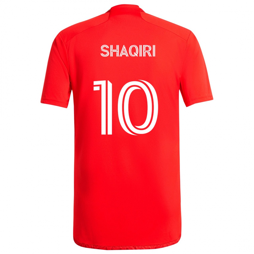 Niño Camiseta Xherdan Shaqiri #10 Rojo Blanco 1ª Equipación 2024/25 La Camisa Argentina