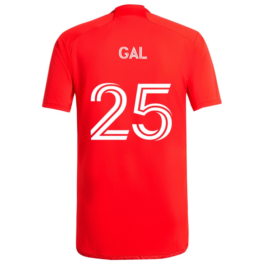 Niño Camiseta Jeff Gal #25 Rojo Blanco 1ª Equipación 2024/25 La Camisa Argentina