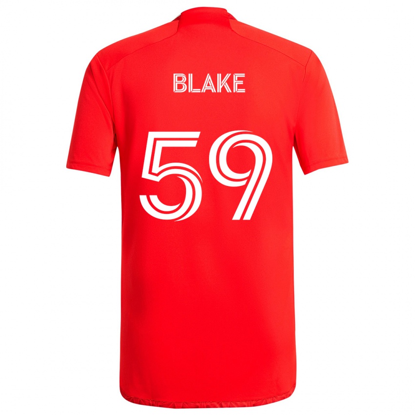 Niño Camiseta Romain Blake #59 Rojo Blanco 1ª Equipación 2024/25 La Camisa Argentina