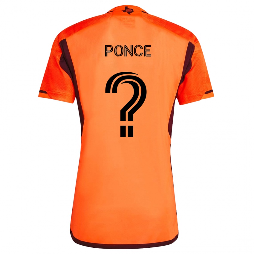 Niño Camiseta Ezequiel Ponce #0 Naranja Negro 1ª Equipación 2024/25 La Camisa Argentina