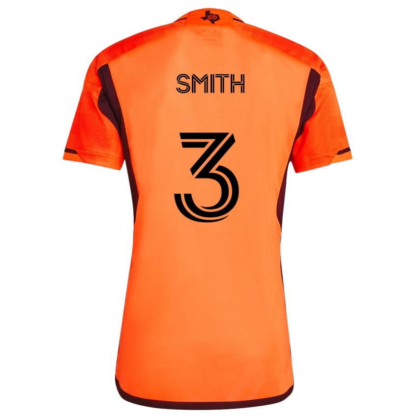 Niño Camiseta Brad Smith #3 Naranja Negro 1ª Equipación 2024/25 La Camisa Argentina