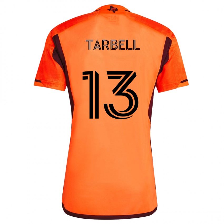 Niño Camiseta Andrew Tarbell #13 Naranja Negro 1ª Equipación 2024/25 La Camisa Argentina