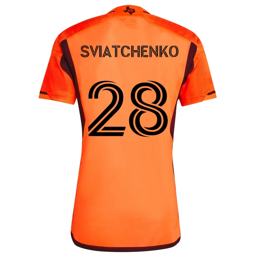 Niño Camiseta Erik Sviatchenko #28 Naranja Negro 1ª Equipación 2024/25 La Camisa Argentina