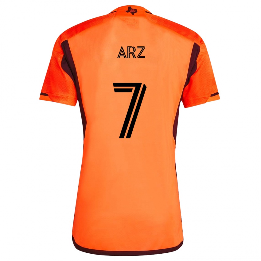 Niño Camiseta Exon Arzú #7 Naranja Negro 1ª Equipación 2024/25 La Camisa Argentina