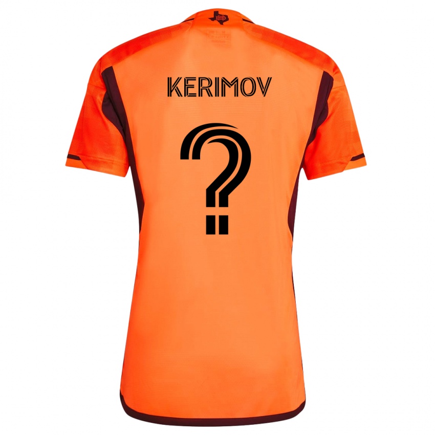 Niño Camiseta Roman Kerimov #0 Naranja Negro 1ª Equipación 2024/25 La Camisa Argentina