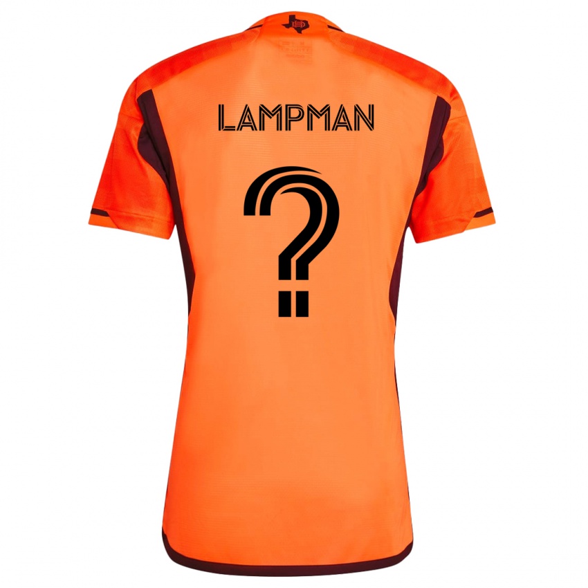 Niño Camiseta Tate Lampman #0 Naranja Negro 1ª Equipación 2024/25 La Camisa Argentina