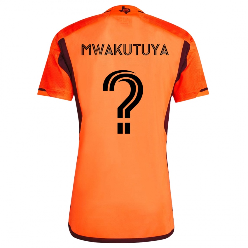 Niño Camiseta Isaac Mwakutuya #0 Naranja Negro 1ª Equipación 2024/25 La Camisa Argentina