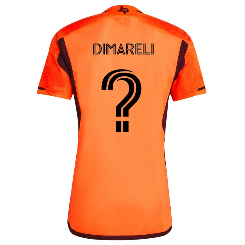 Niño Camiseta Mattheo Dimareli #0 Naranja Negro 1ª Equipación 2024/25 La Camisa Argentina