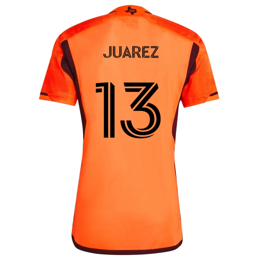 Niño Camiseta Jathan Juarez #13 Naranja Negro 1ª Equipación 2024/25 La Camisa Argentina