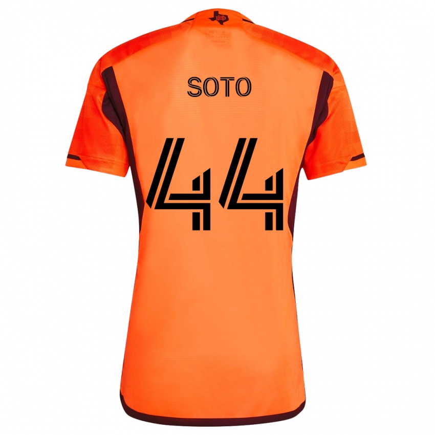 Niño Camiseta Ezekiel Soto #44 Naranja Negro 1ª Equipación 2024/25 La Camisa Argentina