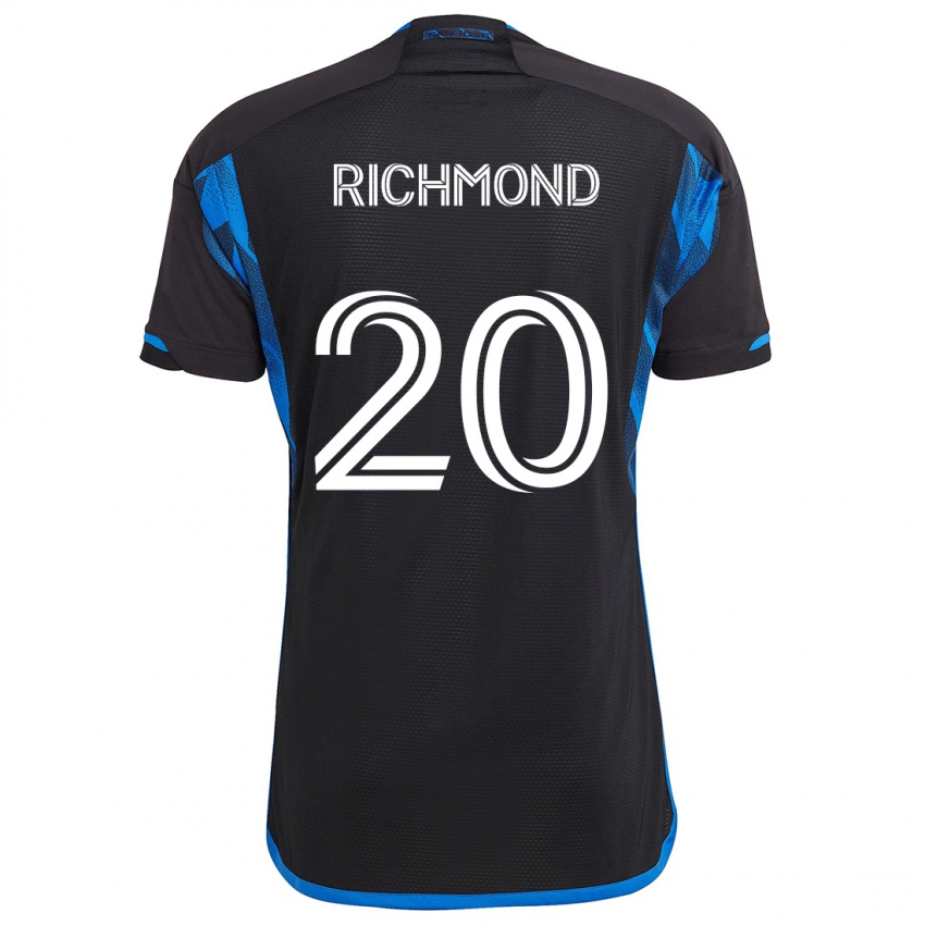 Niño Camiseta Will Richmond #20 Azul Negro 1ª Equipación 2024/25 La Camisa Argentina