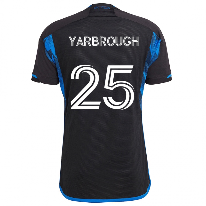 Niño Camiseta William Yarbrough #25 Azul Negro 1ª Equipación 2024/25 La Camisa Argentina