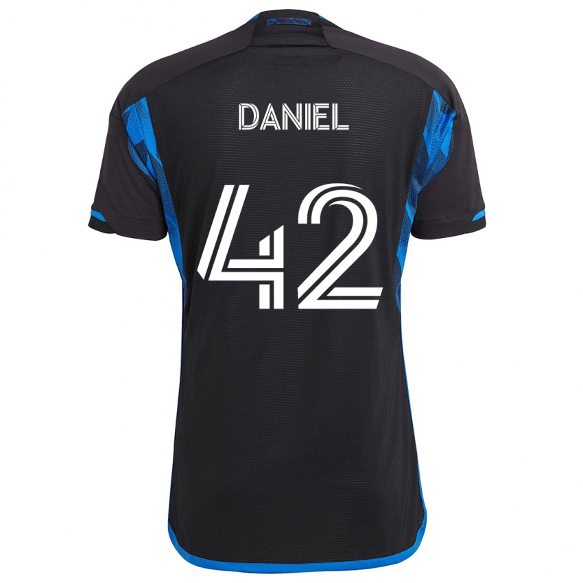 Niño Camiseta Daniel #42 Azul Negro 1ª Equipación 2024/25 La Camisa Argentina