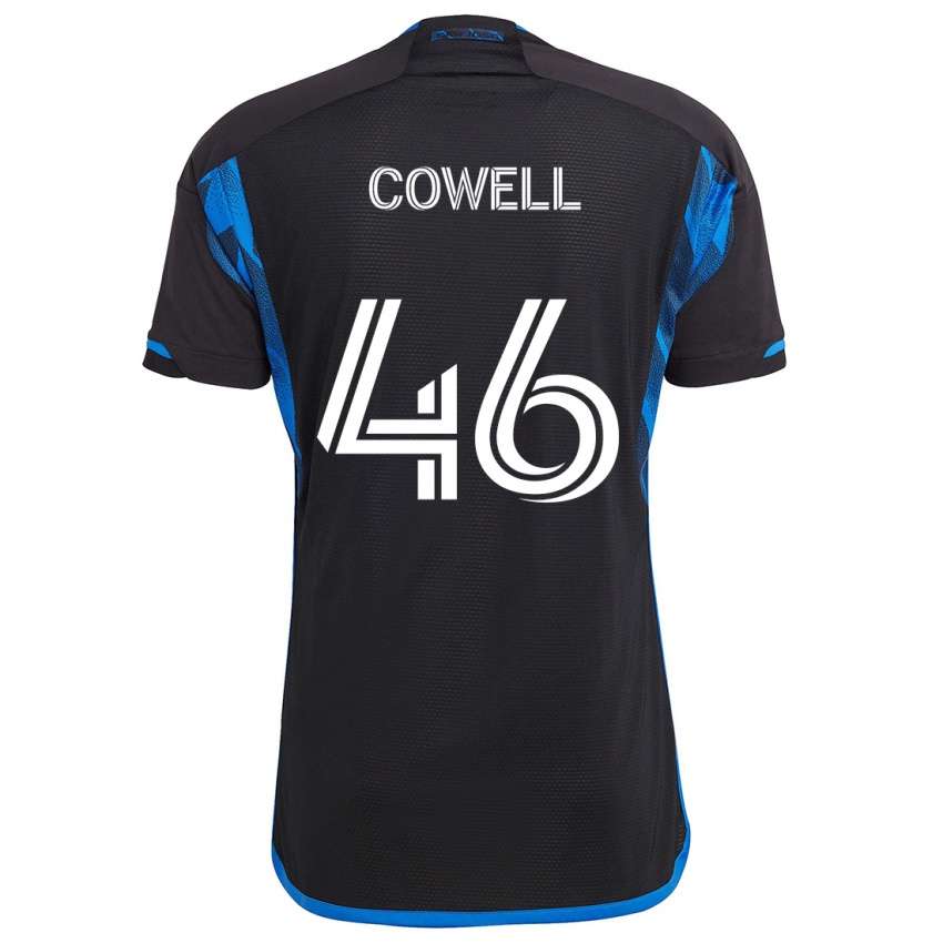 Niño Camiseta Chance Cowell #46 Azul Negro 1ª Equipación 2024/25 La Camisa Argentina