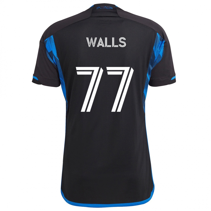 Niño Camiseta Casey Walls #77 Azul Negro 1ª Equipación 2024/25 La Camisa Argentina