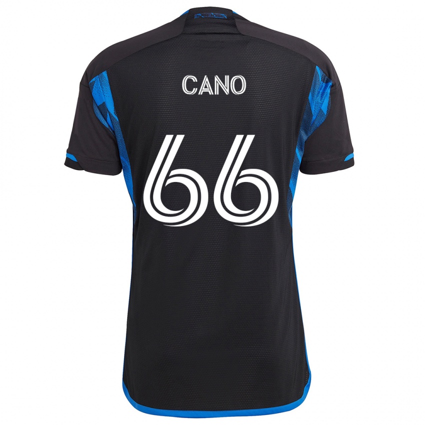 Niño Camiseta Alejandro Cano #66 Azul Negro 1ª Equipación 2024/25 La Camisa Argentina