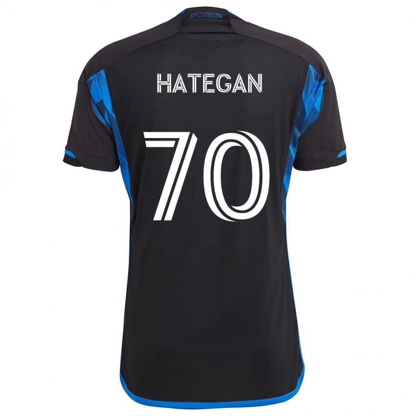 Niño Camiseta Roberto Hategan #70 Azul Negro 1ª Equipación 2024/25 La Camisa Argentina