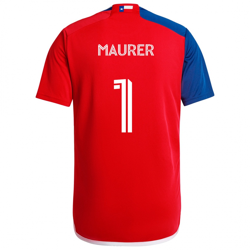 Niño Camiseta Jimmy Maurer #1 Azul Rojo 1ª Equipación 2024/25 La Camisa Argentina