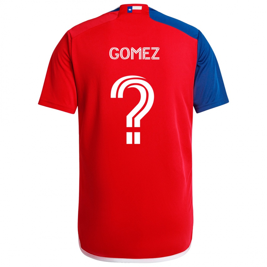 Niño Camiseta Victor Gomez #0 Azul Rojo 1ª Equipación 2024/25 La Camisa Argentina