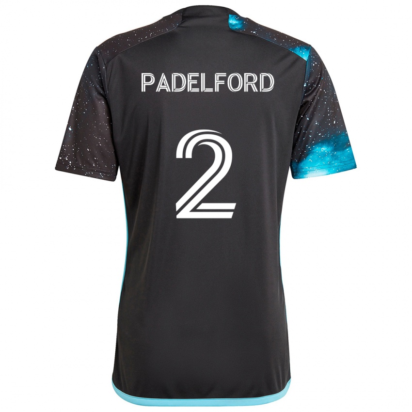 Niño Camiseta Devin Padelford #2 Azul Negro 1ª Equipación 2024/25 La Camisa Argentina