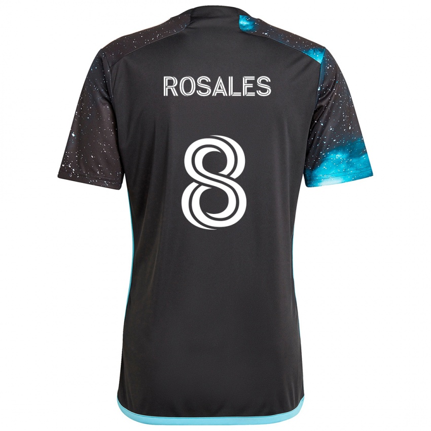 Niño Camiseta Joseph Rosales #8 Azul Negro 1ª Equipación 2024/25 La Camisa Argentina