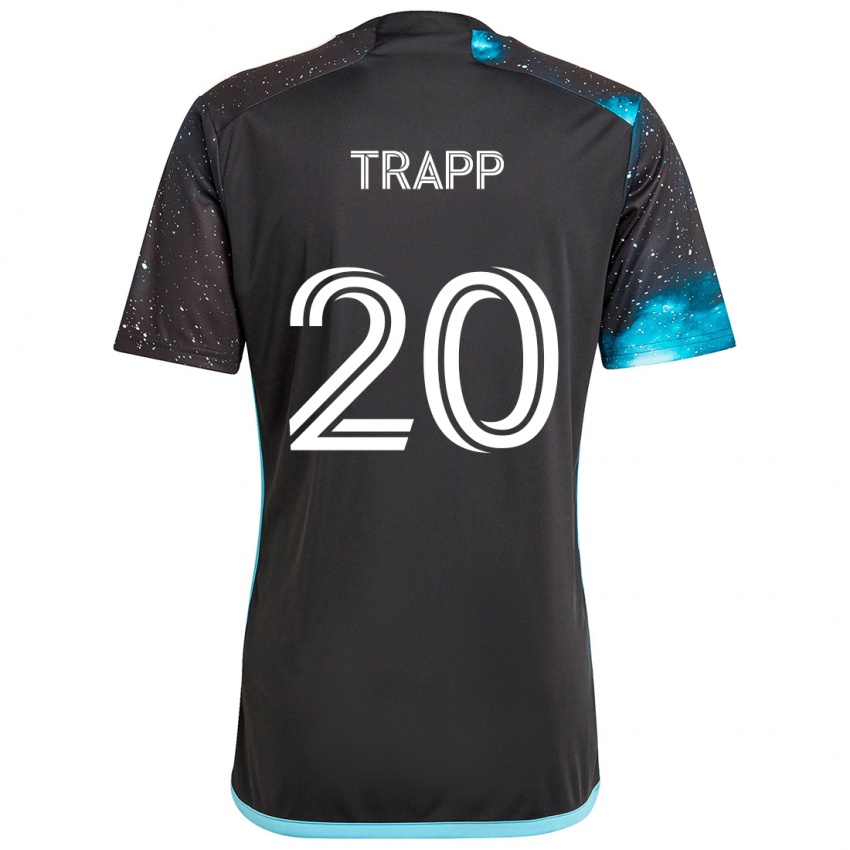 Niño Camiseta Wil Trapp #20 Azul Negro 1ª Equipación 2024/25 La Camisa Argentina