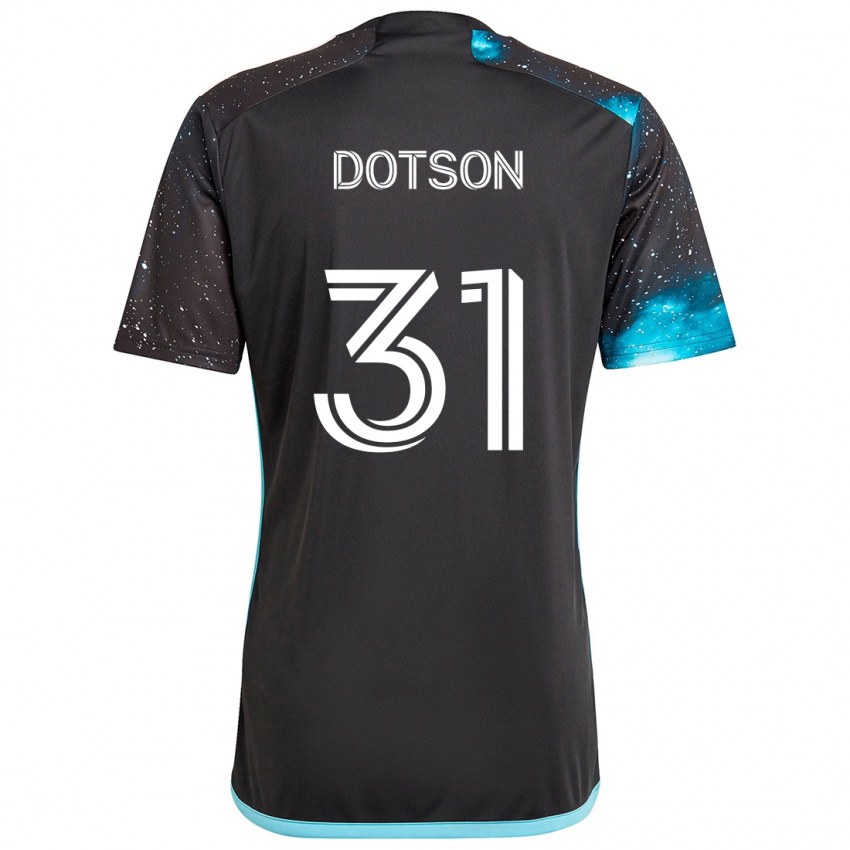 Niño Camiseta Hassani Dotson #31 Azul Negro 1ª Equipación 2024/25 La Camisa Argentina