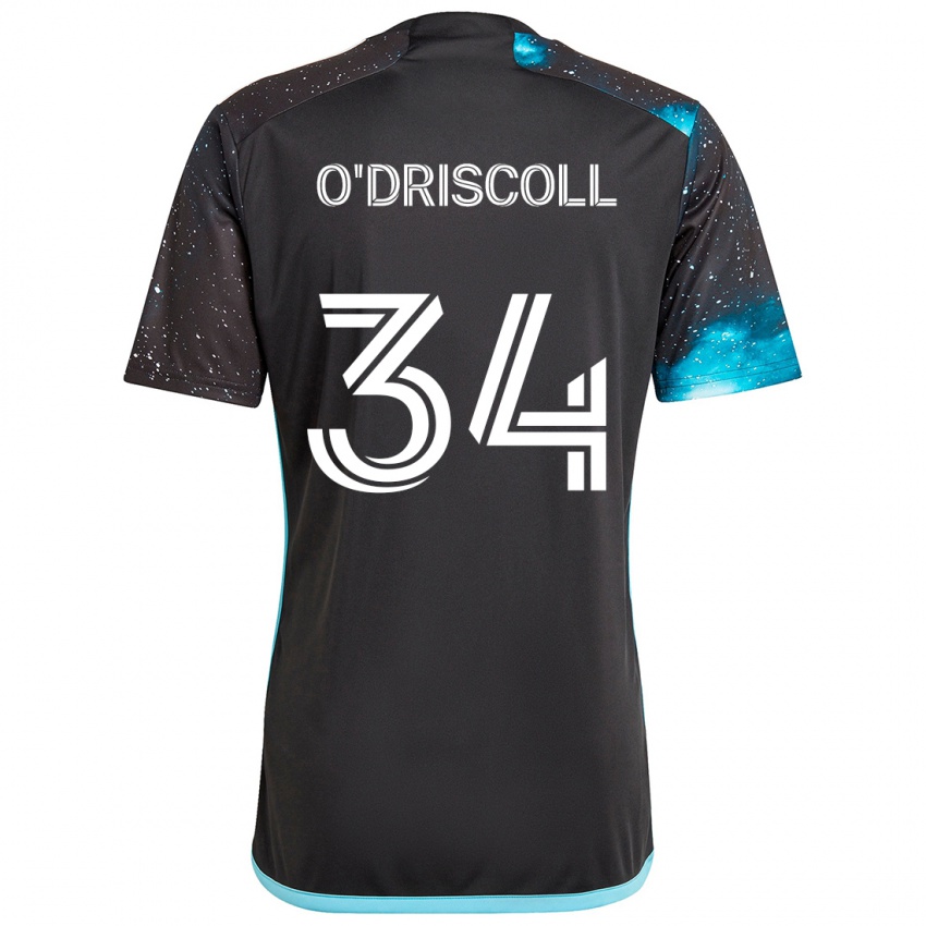 Niño Camiseta Rory O'driscoll #34 Azul Negro 1ª Equipación 2024/25 La Camisa Argentina