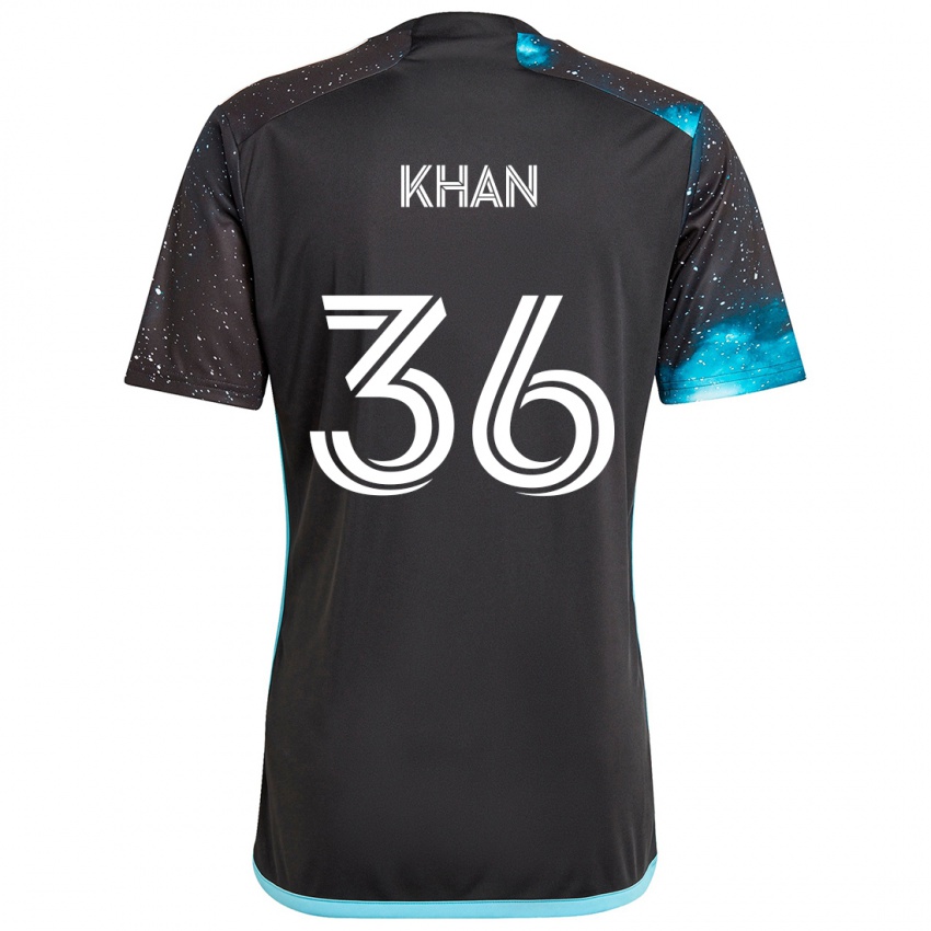 Niño Camiseta Molik Khan #36 Azul Negro 1ª Equipación 2024/25 La Camisa Argentina