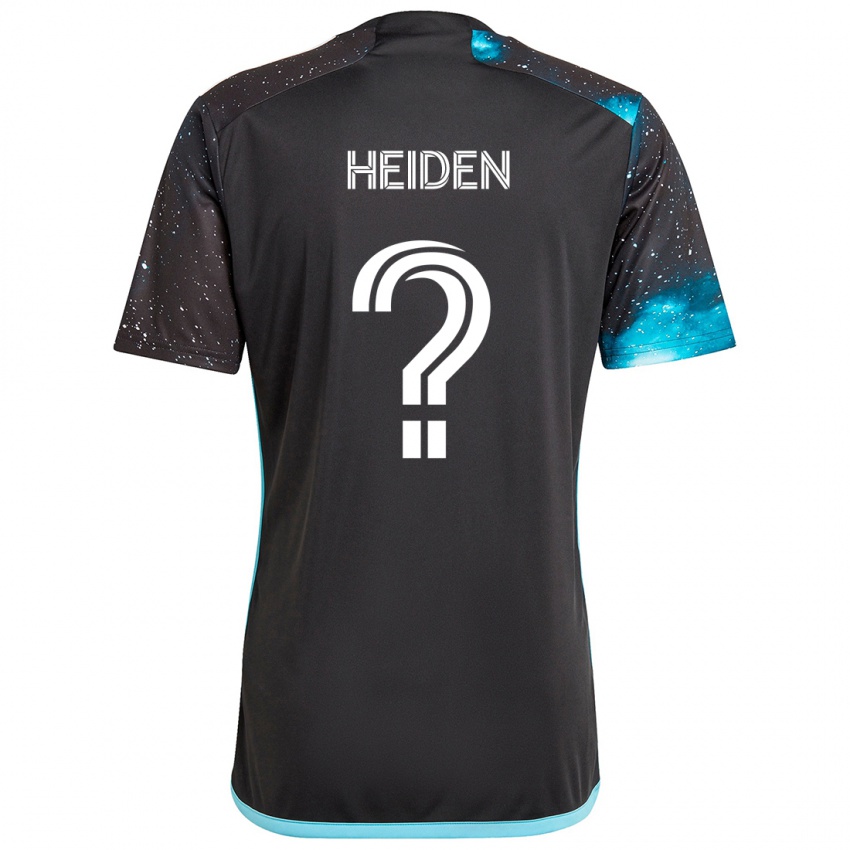 Niño Camiseta Adam Heiden #0 Azul Negro 1ª Equipación 2024/25 La Camisa Argentina