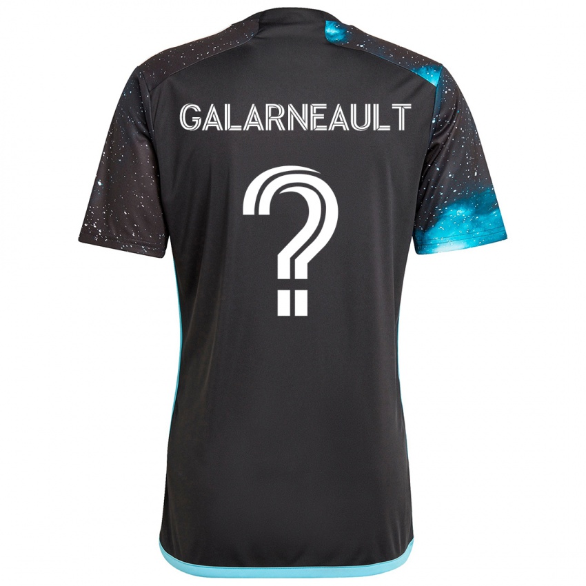 Niño Camiseta Benjamin Galarneault #0 Azul Negro 1ª Equipación 2024/25 La Camisa Argentina