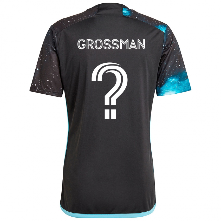 Niño Camiseta Jack Grossman #0 Azul Negro 1ª Equipación 2024/25 La Camisa Argentina